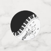 Confettis Conception de musique de clavier de piano (Petit recto)