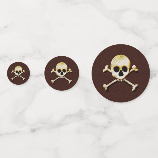 Confettis Conception Du Crâne Et Des Traverses (Derrière)