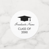 Confettis Concours de la fête de diplôme avec votre nom de d (Petit recto)