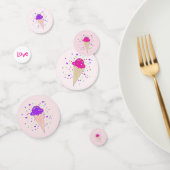 Confettis cônes de crème glacée (Groupe)