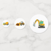 Confettis Construction Camion Anniversaire Décor (Devant)