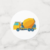 Confettis Construction Camion Anniversaire Décor (Petit recto)