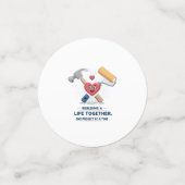 Confettis Construire une vie ensemble | Cute do-it-yourself (Petit recto)