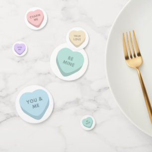 Confettis Conversation mignonne Valentine Candy Hearts