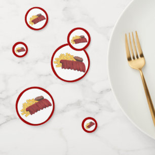 Confettis Cookoff annuel Barbecue Barbecue sur les côtes de 