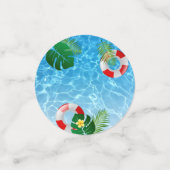 Confettis Cool "Pool Party" Birthday Splash ! (Petit recto)