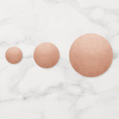 Confettis Copper Rusty Rose Or Faux Foil Grande Table (Devant)