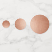 Confettis Copper Rusty Rose Or Faux Foil Grande Table (Derrière)
