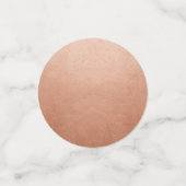 Confettis Copper Rusty Rose Or Faux Foil Grande Table (Petit recto)