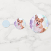Confettis Corgi gallois souriant (Devant)