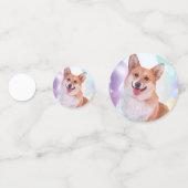Confettis Corgi gallois souriant (Derrière)
