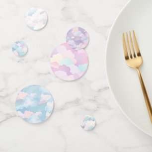 Confettis Coton Candy Pastel Nuages