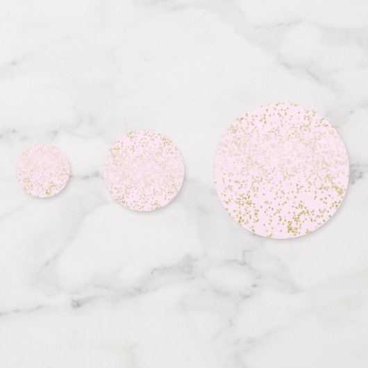 Confettis Coton rose et or Candy Circus fête d'anniversaire (Derrière)