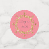 Confettis Coucher de soleil rouge et or (Petit recto)