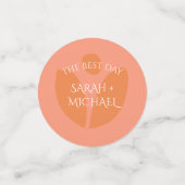 Confettis Couleurs modernes Mariage Collage (Petit recto)