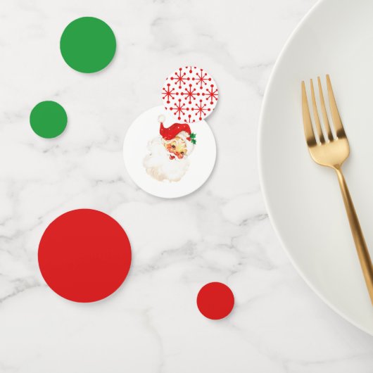 Confettis Couleurs vintages et Santa Claus (Groupe)