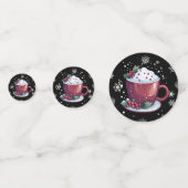 Confettis Coupe de Noël de chocolat chaud | Black (Derrière)