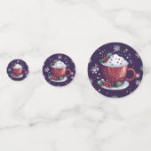 Confettis Coupe de Noël de chocolat chaud | Pourpre (Derrière)