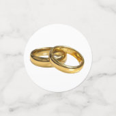 Confettis Couple de cygne sur mariage rayé noir & blanc (Petit recto)