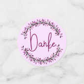 Confettis Couronne de feuilles violettes de typographie Dank (Petit recto)