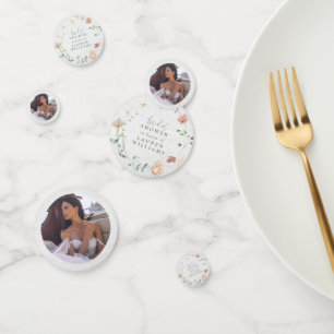 Confettis Couronne de fleurs de jardin rose fard pour Baby S