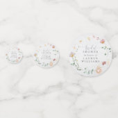 Confettis Couronne de fleurs de jardin rose fardée pour la d (Devant)