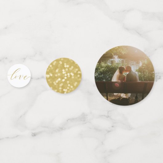 Confettis Couronne de fleurs personnalisée Table de mariage  (Derrière)