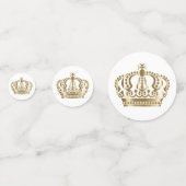 Confettis Couronne d'or pourpre royal (Derrière)