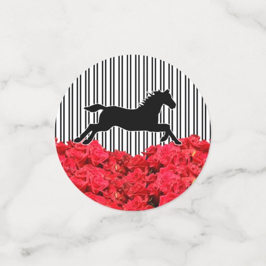 Confettis Course et Rose Derby Party (Petit recto)