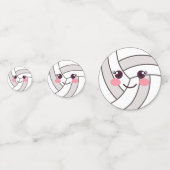 Confettis Coute Kawaii Volleyball Ball Emoji Anniversaire (Derrière)