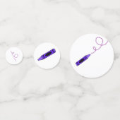 Confettis Crayon pourpre (Derrière)