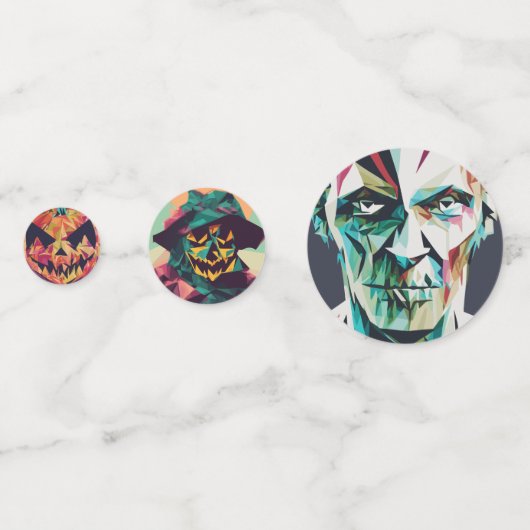 Confettis Créatures d'Halloween effrayantes (Devant)