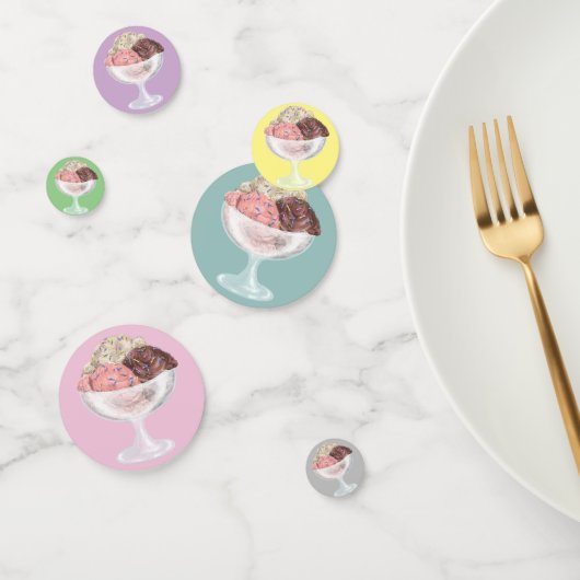 Confettis Crème glacée (Groupe)