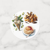 Confettis Crème glacée et chicules Baby shower de craquelure (Petit recto)