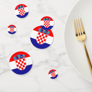 Confettis Croatie Confetti, parti, Drapeau croate