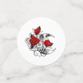 Confettis Croissant mécanique avec roses rouges (Petit recto)