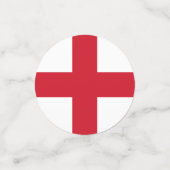 Confettis Croix de St George ~ Drapeau d'Angleterre (Petit recto)