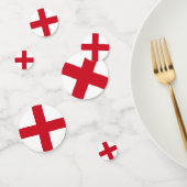 Confettis Croix de St George ~ Drapeau d'Angleterre (Groupe)