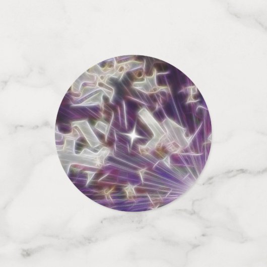 Confettis Croix violette et foi (Petit recto)