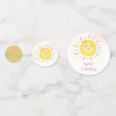 Confettis Cuisine Sunshine Rose & Or Anniversaire (Devant)