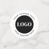 Confettis Custom Logo Text Business Promotional (Petit recto)