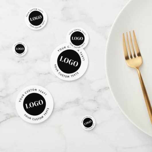 Confettis Custom Logo Text Business Promotional (Groupe)