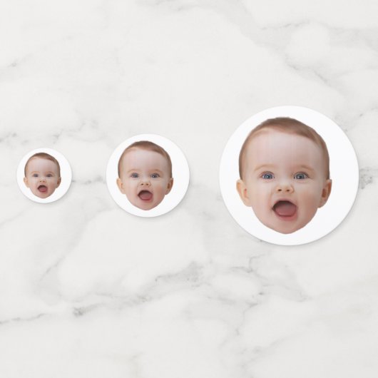 Confettis Custom Photo, Custom Photo Face (Derrière)