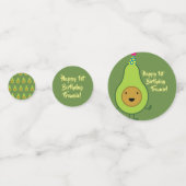 Confettis Cute Avocado 1er Anniversaire Table Décor (Devant)