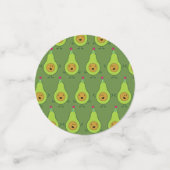 Confettis Cute Avocado 1er Anniversaire Table Décor (Petit recto)