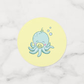 Confettis Cute Baby shower Octopus Kawaii (Petit recto)