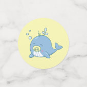 Confettis Cute baleine Baby shower Kawaii (Petit recto)