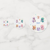 Confettis Cute dinosaur jungle École anniversaire de enfant  (Devant)