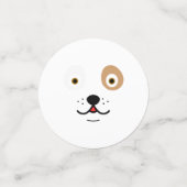Confettis Cute dog face (Petit recto)