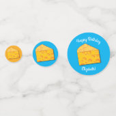 Confettis Cute Fromage Wedge Enfants 1er anniversaire fête (Devant)